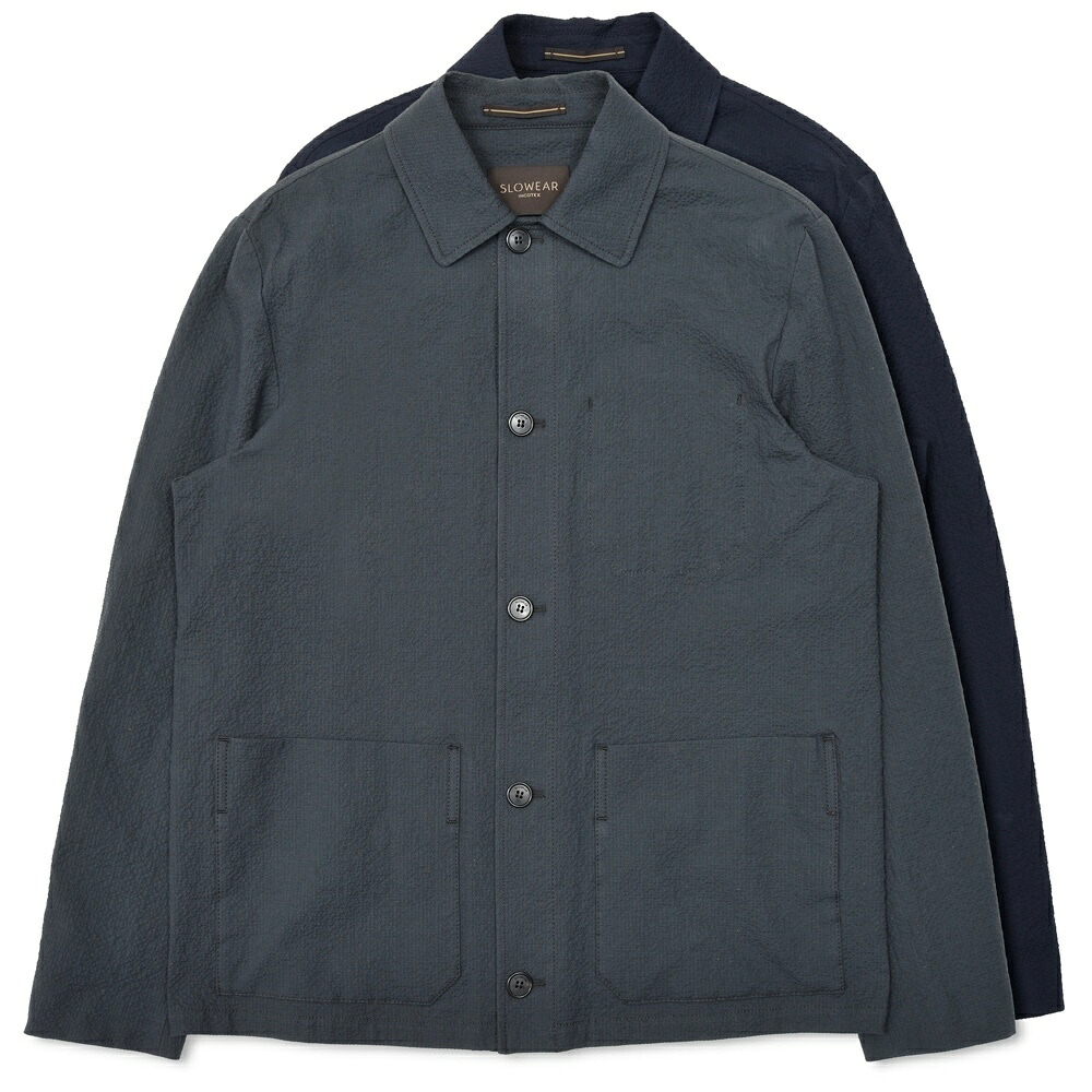【S30】INCOTEX（インコテックス）ストレッチコットンシルクシアサッカーカバーオール 470-51802(M) 17065300052 PS3｜ginlet（ジンレット）