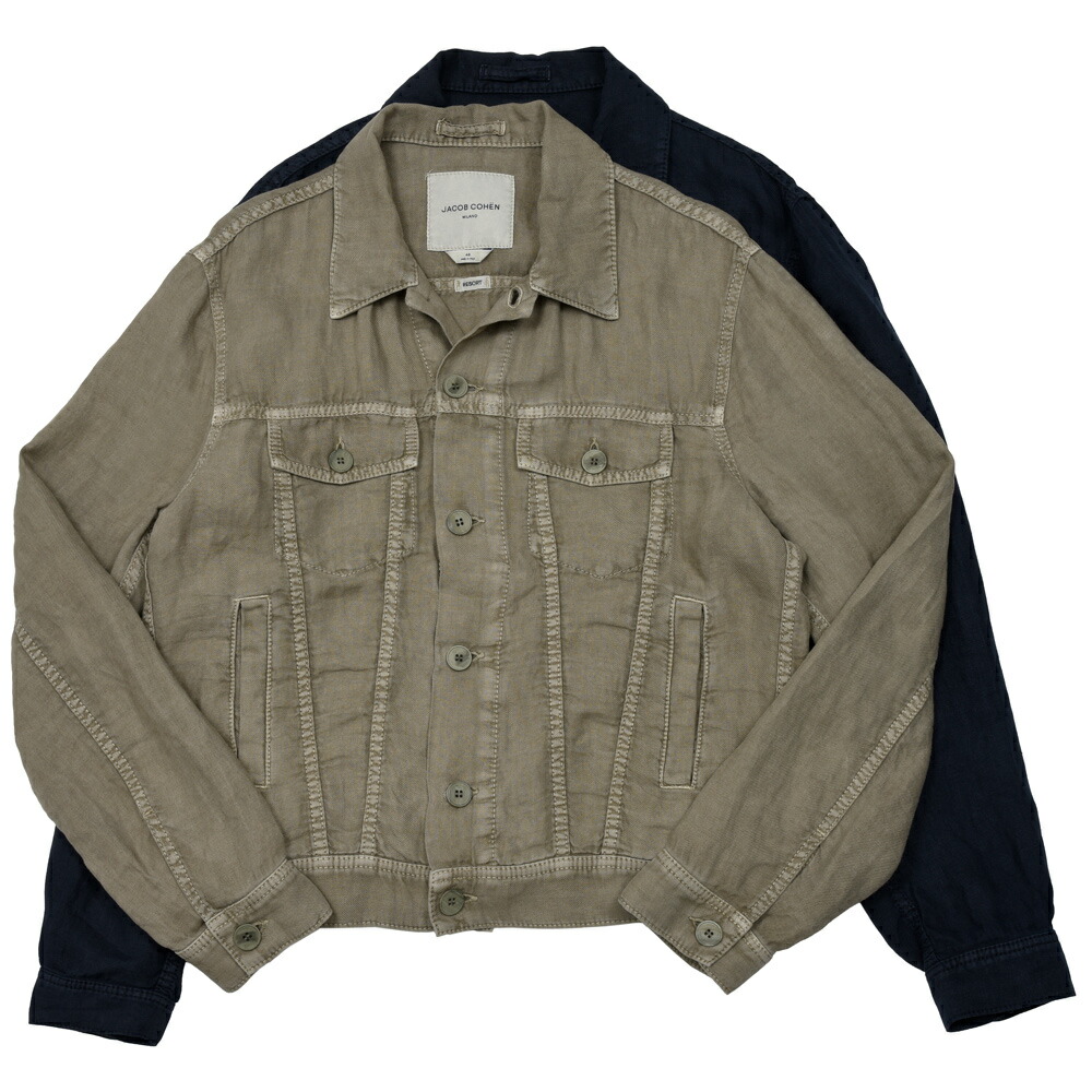 JACOB COHEN（ヤコブコーエン） Resort Collection リネントラッカージャケット 226-51830 57065000052