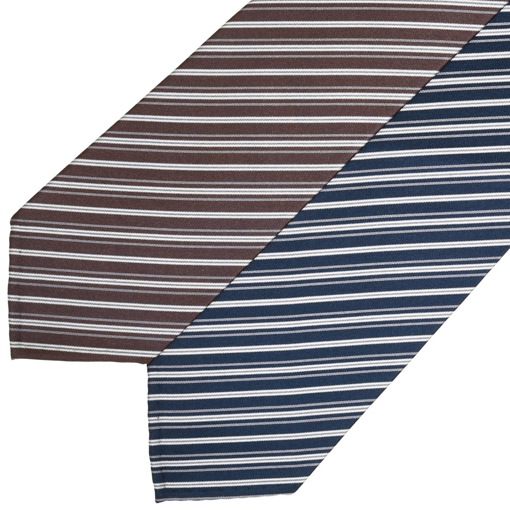 TIE YOUR TIE（タイ王国 ユア タイ王国）シルクストライプタイ / セッテピエゲ 18265209179 なおなお書き3