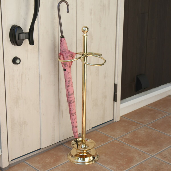 【楽天市場】 傘立て リング PB 【イタリア製真鍮アンブレラスタンド・umbrella stand RING 】シンプルデザイン 【キャナル