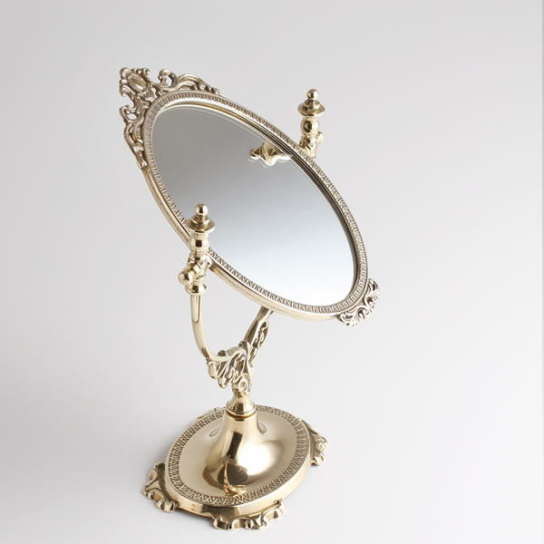 銀鏡鑑 卓上鏡 金属 真鍮製 金色 楕円 S Pb いつでも10二倍 イタリア共和国製 真鍮産物 数表 ビューロー鏡 顏ミラー お綾なす コスメ アンテーク雑貨 真鍮製 磨き入眼 座ミラー楕円 S Pb Jim224 Pb Rcp Asu Cannes Encheres Com