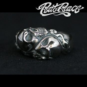 ー品販売 Race Rat ラットレース おしゃれ 彼氏 人気 プレゼント ブランド 男性用指輪 メンズリング スタンダード 銀 指輪 男性用 シルバー925 陽 陰 ドクロ スカルリング メンズ リング スカル 7 30号 シルバーリング S ツーフェイスタオスカルリング Frat Tfs 3 Adrm