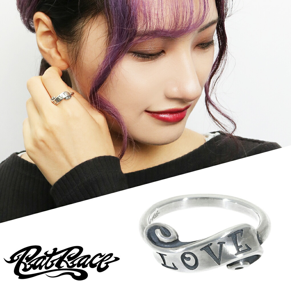RAT RACE ラットレース スウィートリトルリボン リング ラブ Sweet Little Ribbon Ring LOVE シルバー シルバー925 シルバーリング 3~30号 リボン メンズ メンズリング 男性用 指輪 銀 シンプル カジュアル 上品 ブランド 記念日 誕生日 プレゼント 人気 彼氏 夫 旦那