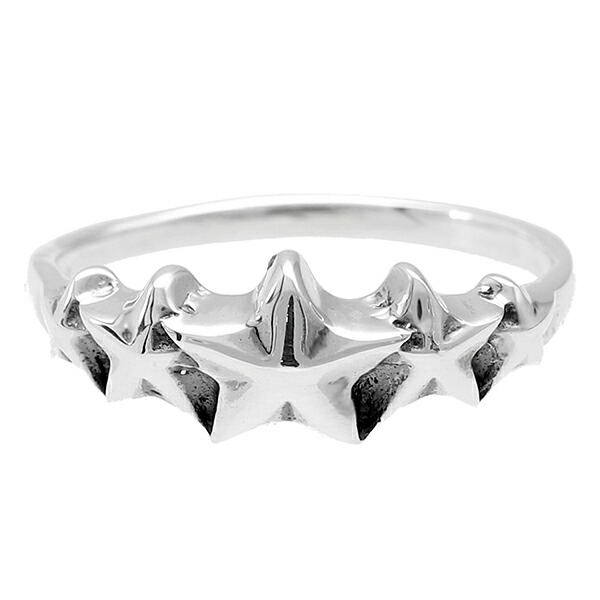 楽天市場】スター シルバー リング フリーサイズ 13号 星