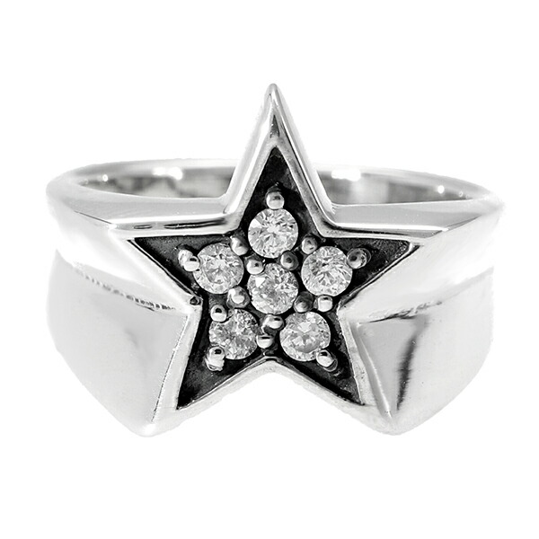 楽天市場】スター シルバー リング フリーサイズ 13号 星 シルバー