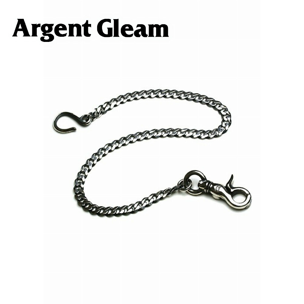 ArgentGleam アージェントグリーム シルバー925 ウォレットチェーン AC-89 ブランド ARGENT GLEAM ネーム 女性 細い ウォレットチェーン リリー サンダル シルバー チェーン ウォレット シンプル 刻印 シリーズ リース プレーン 細身 リラックス