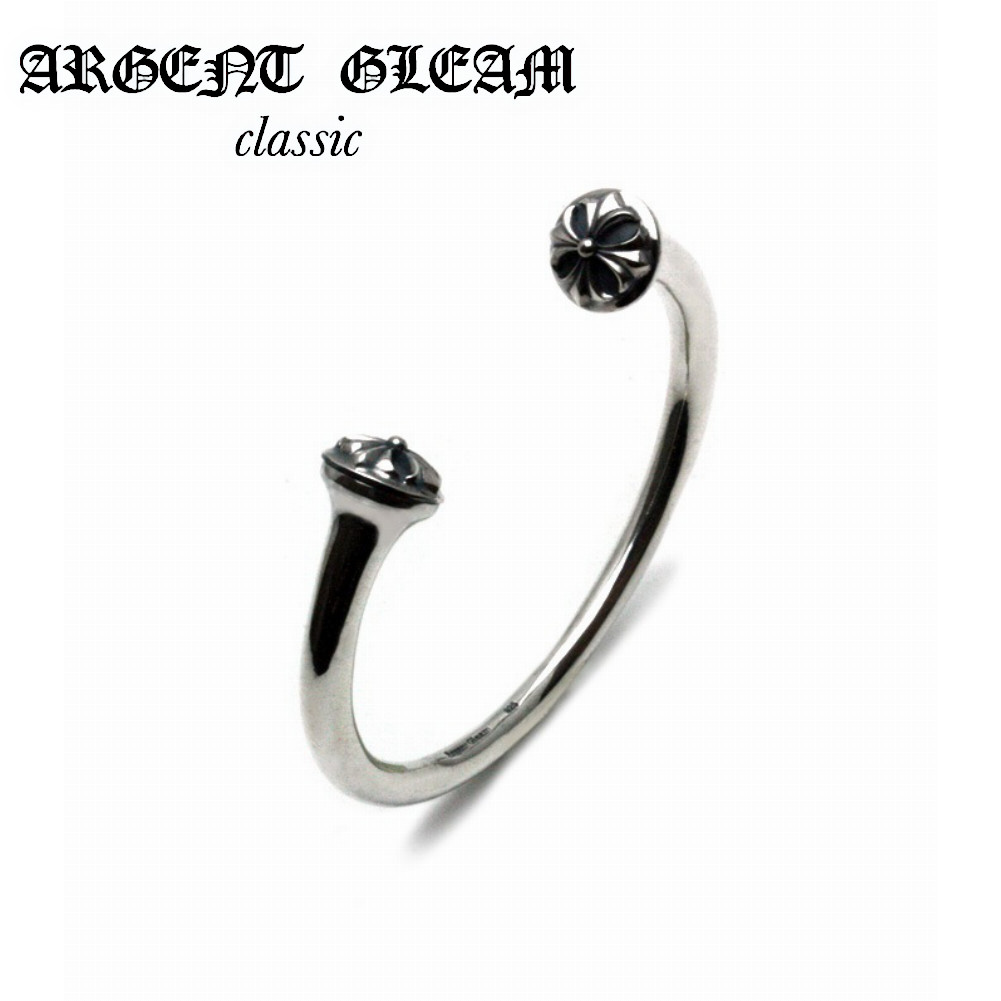 ArgentGleam Classic アージェントグリームクラシック シルバー925 バングル クロス AGB-156 ブランド ARGENT GLEAM テール リング シック スタイリッシュ クラシック シルバー シンプル 重厚感 重厚 フラワー クロスモチーフ ランス クロス バングル 存在感 スター