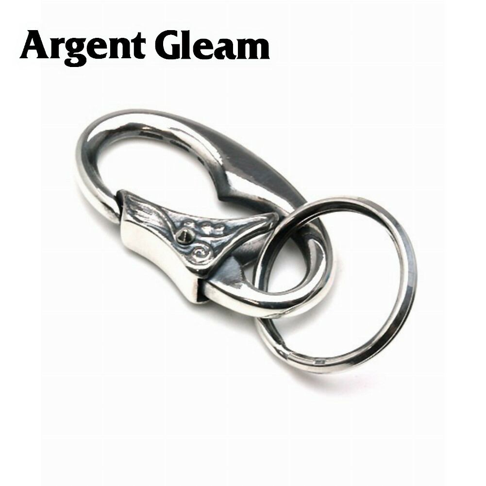 ArgentGleam アージェントグリーム シルバー925 キーホルダー AK-25 ブランド ARGENT GLEAM リップ かっこいい リング クリップ クール チェーン ウォレット ウォレットチェーン シルバー キーリング バッチ|新宿 銀の蔵 シルバーアクセサリー