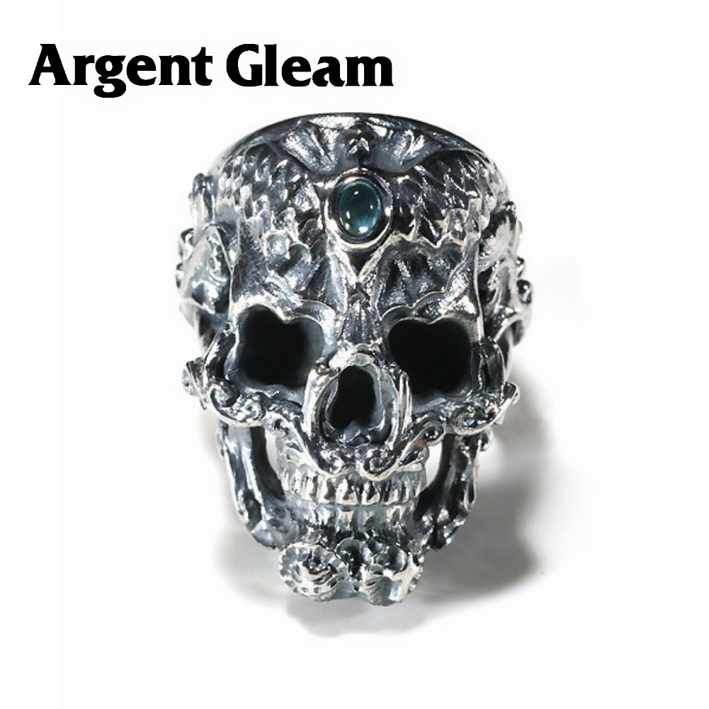 ArgentGleam アージェントグリーム シルバー925 リング 指輪 AR-194 ブランド ARGENT GLEAM リング トパーズ 建築 バロック シルバー メキシコ ブルートパーズ ブルー 運動 芸術 調和 ロック 美しい 教会 パンク