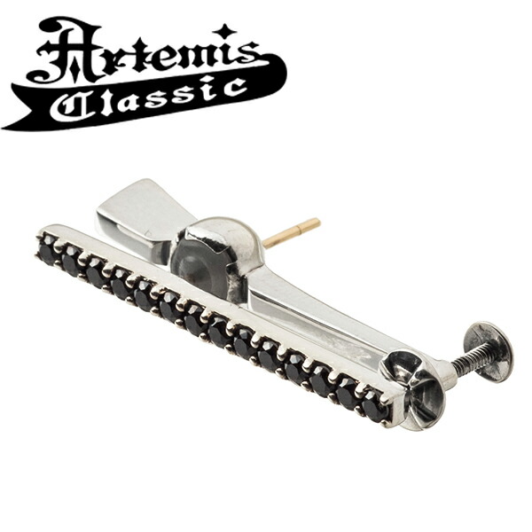 激安特価 楽天市場 アルテミスクラシック イヤークライマーバーピアスbk 1p 片耳用 Artemis Classic スタッドピアス ピアス イヤリング メンズ レディース シルバー925 バー ギミック メンズピアス レディースピアス 男性 K10 ユニセックス ブランド プレゼント 人気