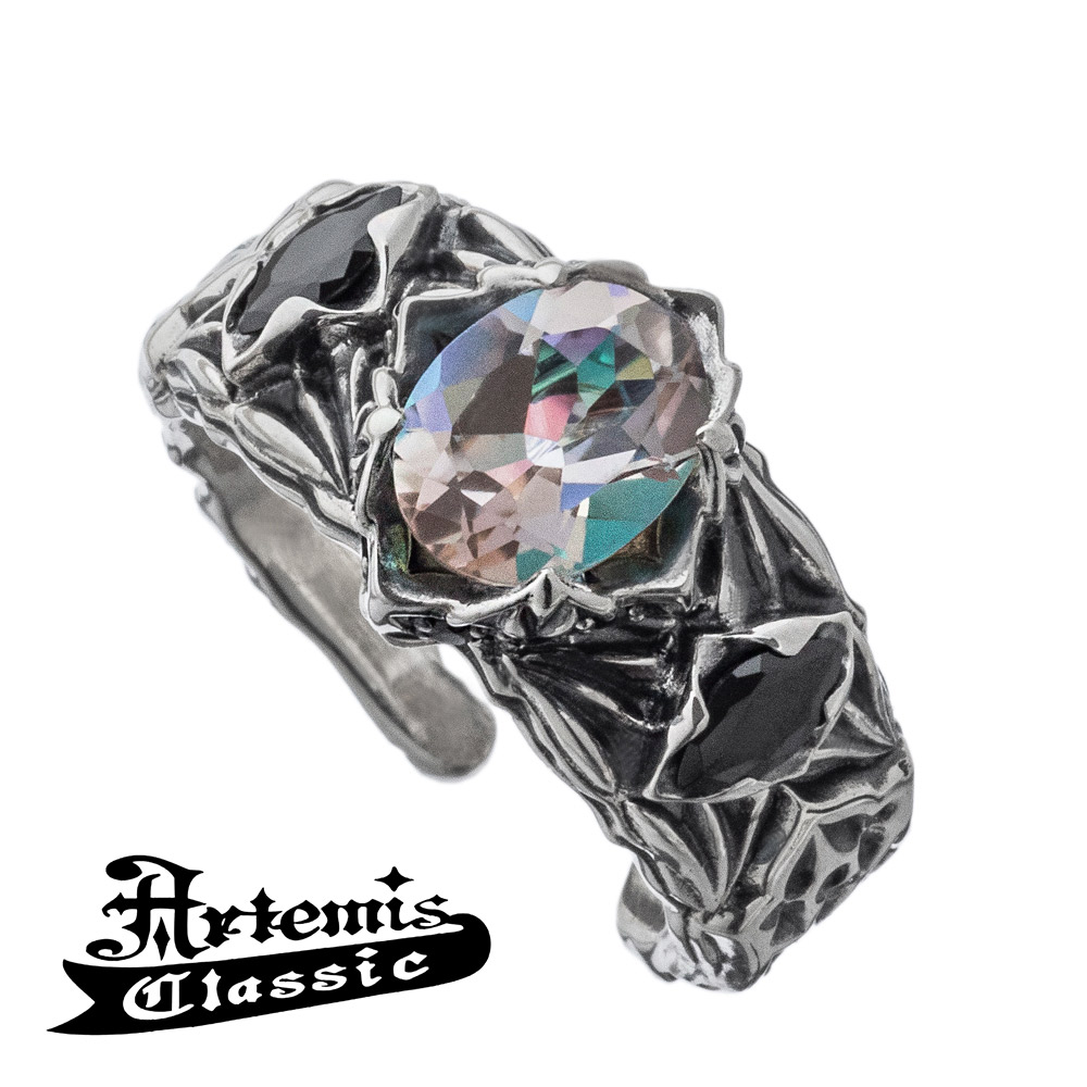 アルテミスクラシック シルバーリング 925 メンズ ロンバスミスティックリング白虹 Artemis Classic 2021AW Collection アルテミスクラッシック リング 指輪 シルバーリング メンズ シルバー925 メンズリング 男性 男性用 ブランド 彼氏｜新宿 銀の蔵 シルバーアクセサリー
