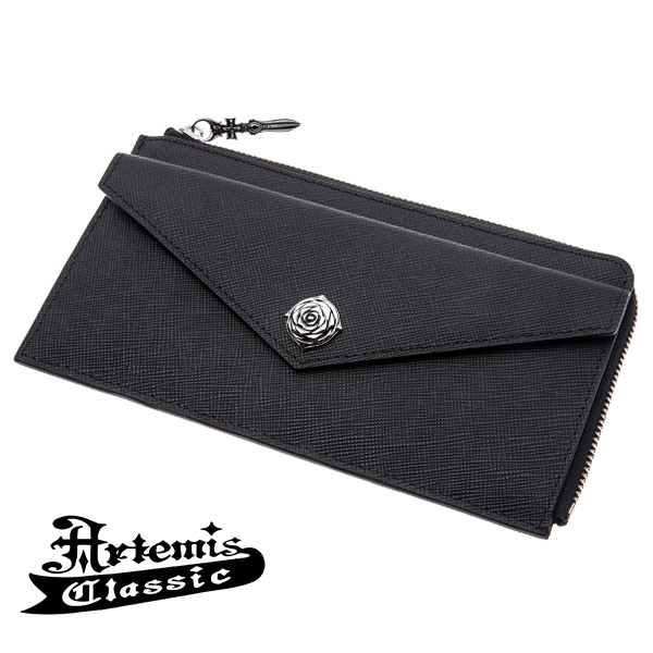 アルテミスクラシック 本革 フラグメントケースウォレット Artemis Classic 長財布 メンズ 財布 ロングウォレット ウォレット フラグメントケース 革 レザー メンズ財布 牛革 ステンレス 男性 男性用財布 ブランド 記念日 誕生日 プレゼント 人気 彼氏 おしゃれ
