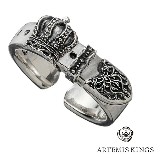 アルテミスキングス Artemis Kings クラウンベルトリング AKR0058 9号～19号 フリーサイズ リング 指輪 シルバー925 シルバー メンズ メンズリング 王冠 ベルト かっこいい パンク ロック ゴシック ヴィジュアル ブランド 記念日 誕生日 プレゼント 人気 彼氏｜新宿 銀の蔵 シルバーアクセサリー 10,296円