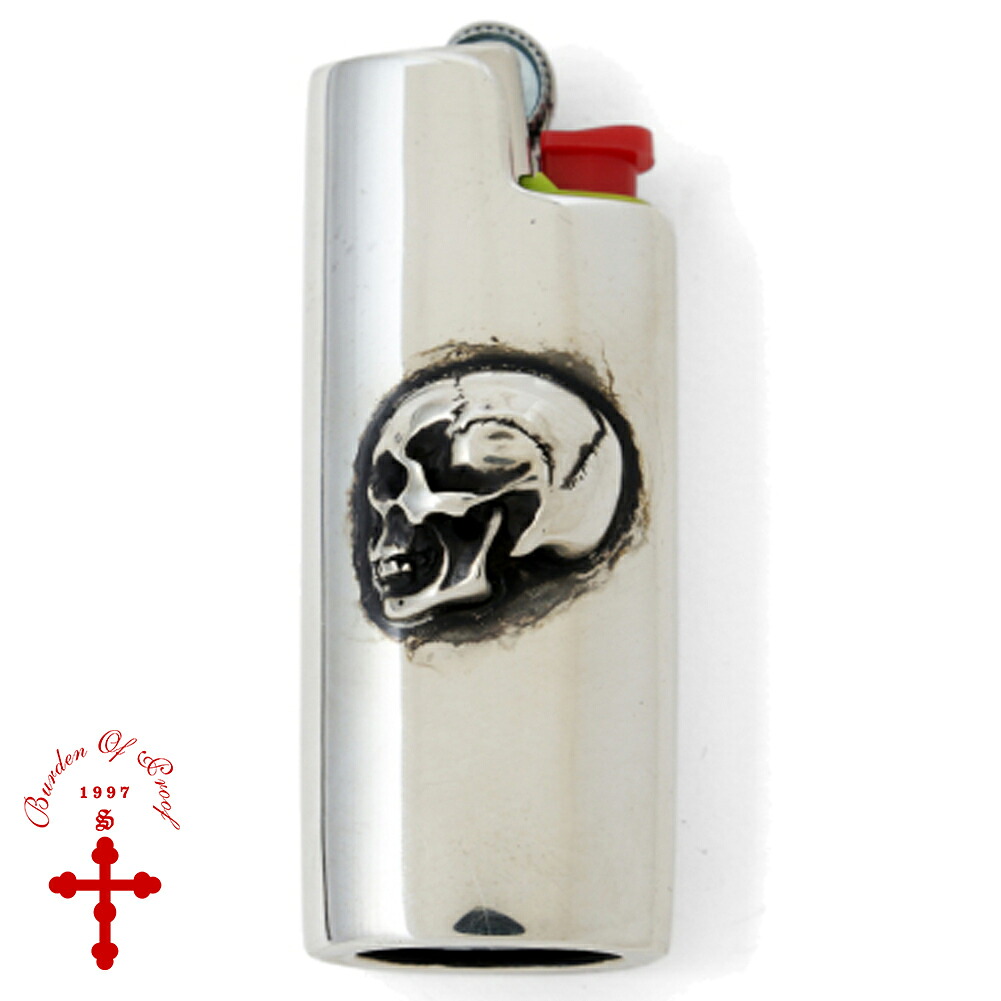BURDEN OF PROOF ミニ BIC ライターケース スカル シルバー 925 ケースのみ ライター ケース 入れ メタルライターケース 喫煙具 煙草 メンズ小物 愛煙家 メンズ 男性 彼氏 夫 旦那 ブランド 記念日 誕生日 プレゼント 人気 おしゃれ 存在感 高級感 ロック ゴシック 42,900円