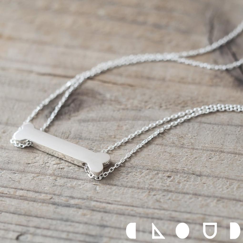 Cloud Jewelry Bone 骨 ネックレス シルバー925 クラウドジュエリー チェーン ジュエリー シルエット シンプル シルバー ボリューム 遊び心 シルバー925 ネックレス ハード ボリューム感