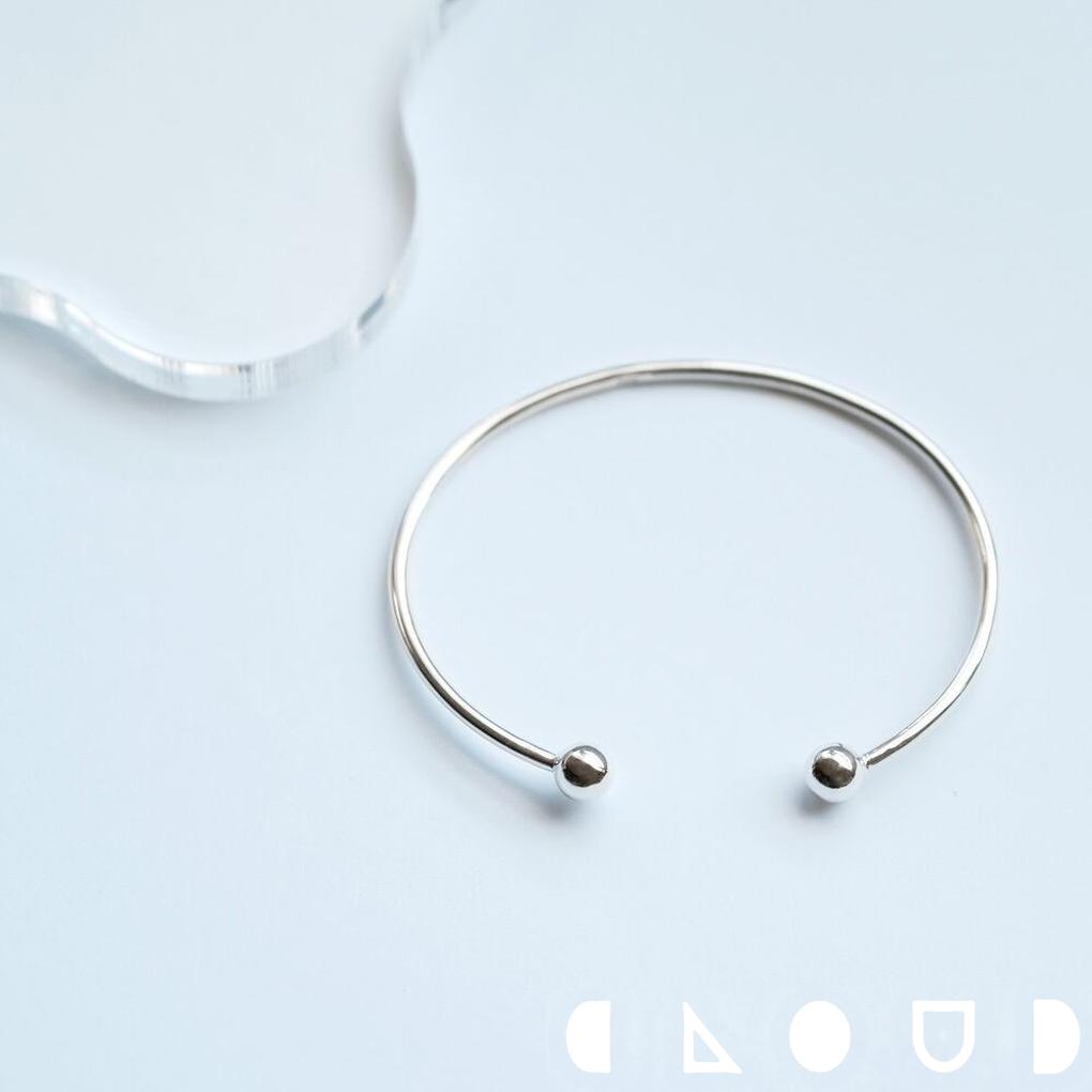 Cloud Jewelry 2way ボール バングル シルバー925 クラウドジュエリー 立体 ブレスレット おすすめ 重ね付け シルバー925 立体的 バングル ジュエリー シルバー さりげない 存在感 コロン ボックス付