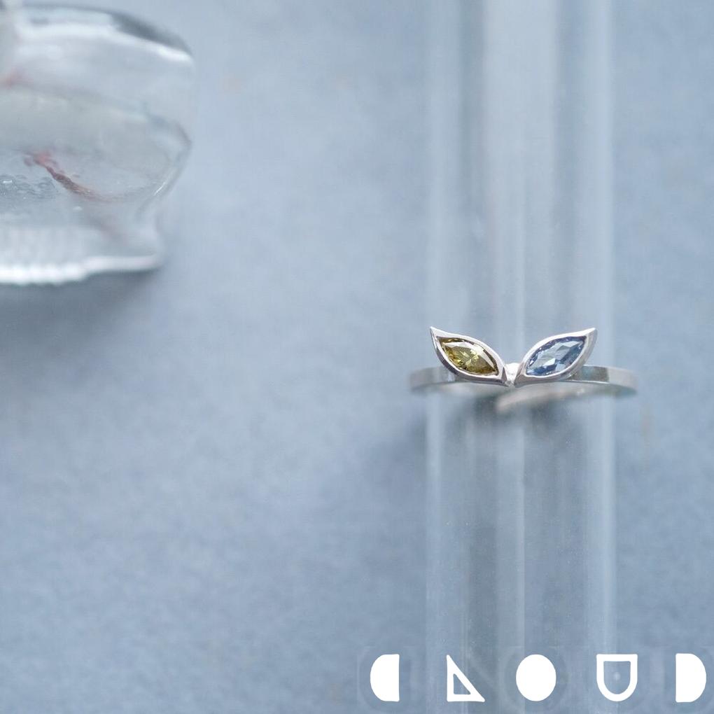 Cloud Jewelry 猫目 リング シルバー925 クラウドジュエリー オープンリング ドット リング さりげない マリン シルバー アクアマリン ぺリドット オープン シルバー925 ジュエリー 存在感 アクア シンプル ペンダント ミステリアス シルエット｜新宿 銀の蔵 シルバーアクセサリー