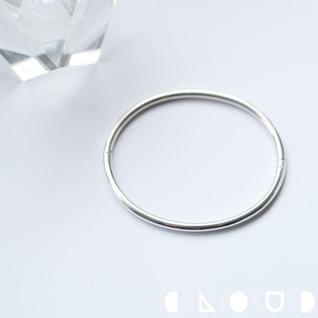 Cloud Jewelry 内甲丸 バングル シルバー925 クラウドジュエリー シルバー 内甲丸 ジュエリー シルバーバングル 心地 ブレスレット 甲丸 バングル なめらか シルバー925 シンプル 重ね付け