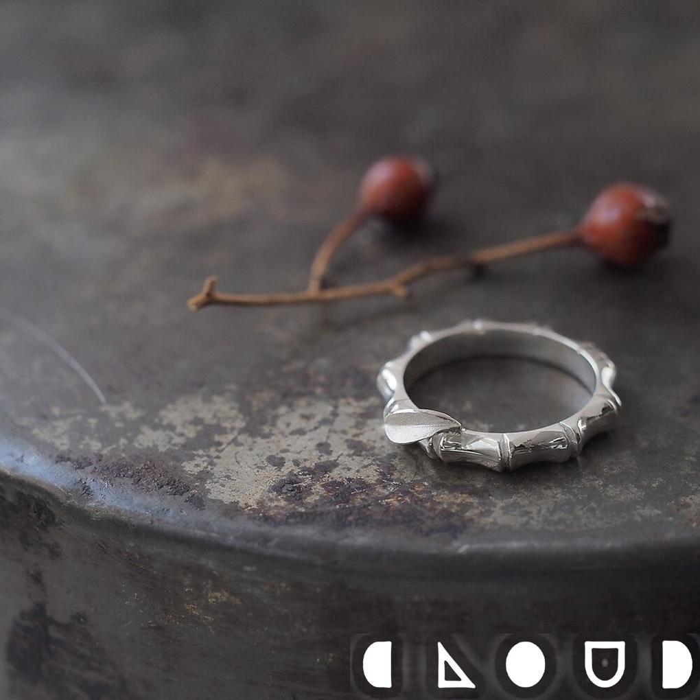Cloud Jewelry バンブー リング シルバー925 クラウドジュエリー 指輪 ブック リング ブック型 スタンダード 洗練 シルバー925 重ね付け おすすめ シルバー ジュエリー シンプル