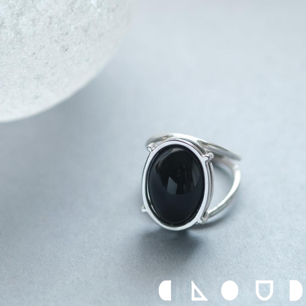 Cloud Jewelry オニキス 大ぶり リング シルバー925 クラウドジュエリー 天然 ブラック 大ぶり おすすめ ボリューム感 ジュエリー オニキス リング 存在感 シルバー ブラックオニキス シルバー925 心地 ボリューム 天然石 細身 アクセント 軽やか セント