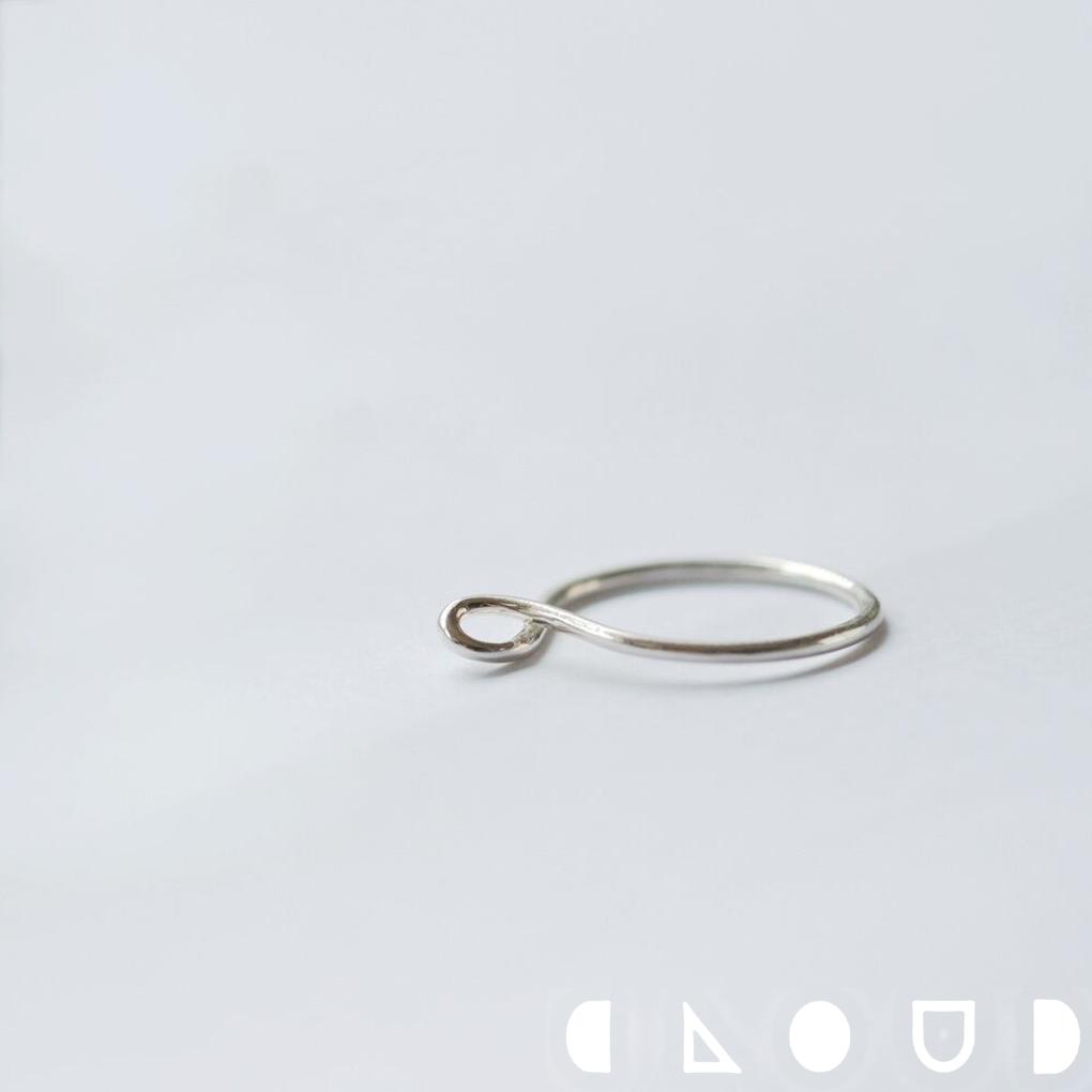 Cloud Jewelry カーブ リング シルバー925 クラウドジュエリー シルバー シルバー925 カーブ 存在感 ネックレス チェーン さりげない ミニマルなデザイン ジュエリー｜新宿 銀の蔵 シルバーアクセサリー