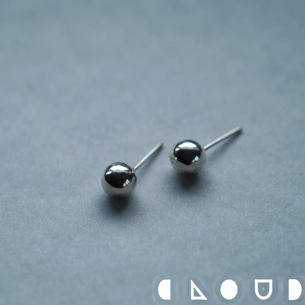 Cloud Jewelry 7mm ボール ピアス シルバー925 クラウドジュエリー ジュエリー シルバー925 シルバー スタッドピアス シンプル スタッド ピアス コロン 存在感 ぷっくり