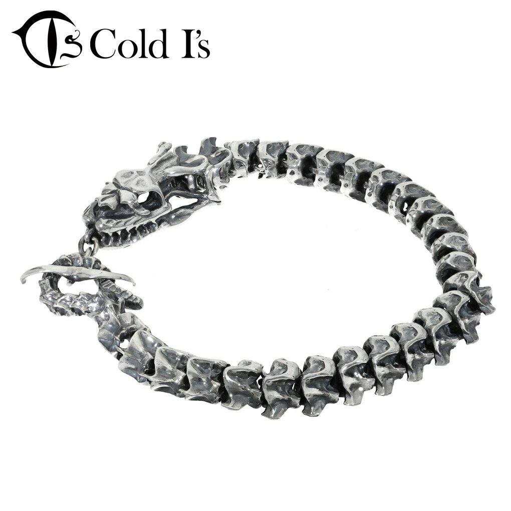 楽天市場】Cold I's パイソン スケルトン ブレスレット シルバー