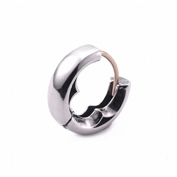 DEAL DESIGN ディールデザイン ファング ロック フープ シルバー ピアス 1P 片耳用 シルバーピアス フープピアス メンズ レディース 男性 女性 シルバー925 シルバーアクセ シンプル きれい クール かっこいい 老舗 国産 有名 ブランド 記念日 誕生日 プレゼント 人気