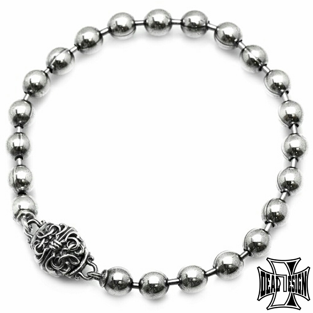 DEAL DESIGN ディールデザイン スプリット ボール ブレス ブレスレット シルバー 925 アラベスク 唐草 チェーンブレスレット メンズ 男性 彼氏 夫 旦那 ブランド 記念日 誕生日 プレゼント 人気 おしゃれ 上品 大人 きれい かっこいい ハード ロック ゴシック