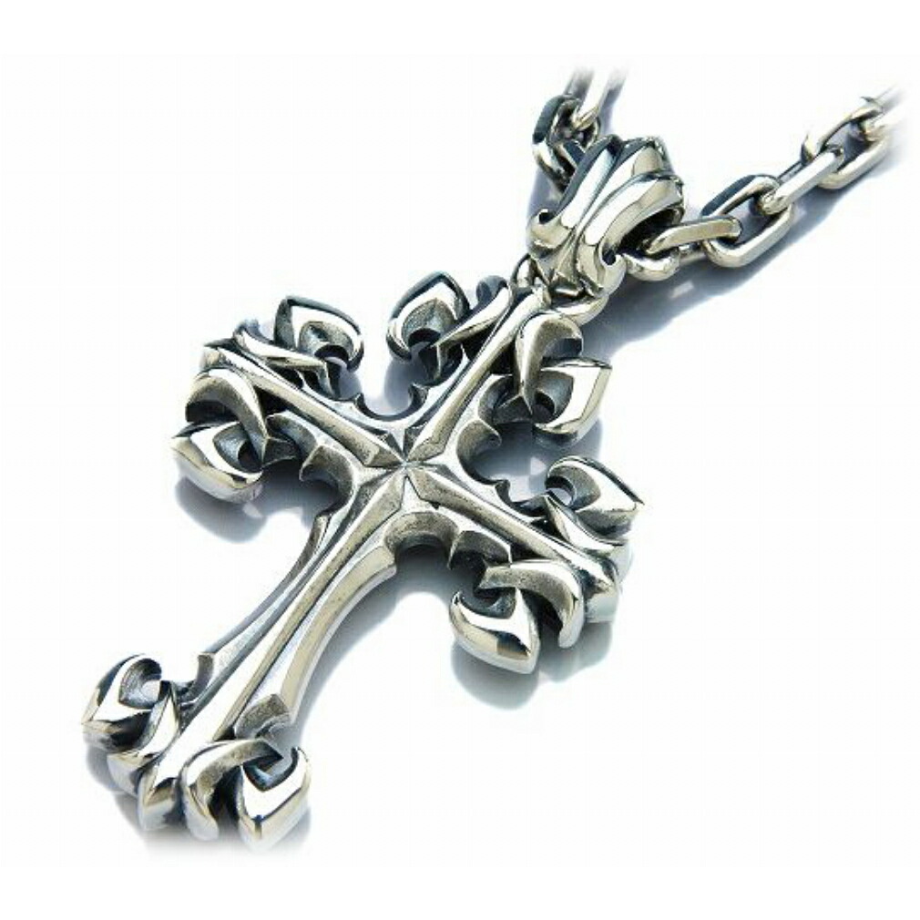 DEAL DESIGN ディールデザイン ロンググランドリリークロス ペンダント メンズアクセサリー ロック ギフト シルバー925 シルバーアクセサリー 銀 SV925 スターリングシルバー シルバーペンダント ネックレス ペンダントトップ 首飾り バイカー 老舗ブランド｜新宿 銀の蔵 シルバーアクセサリー