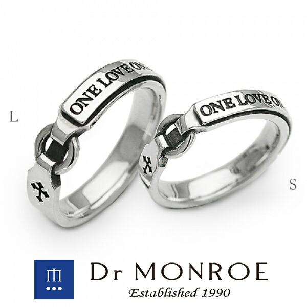 再再販 Dr Monroe ドクターモンロー ユニセックス ペアリング S 英語 英字 英文 メッセージ クロス 十字 ペア ブランド シルバーアクセサリー シルバー925 シルバー スターリングシルバー シルバーリング 指輪 メンズ レディース アクセサリー ギフト プレゼント