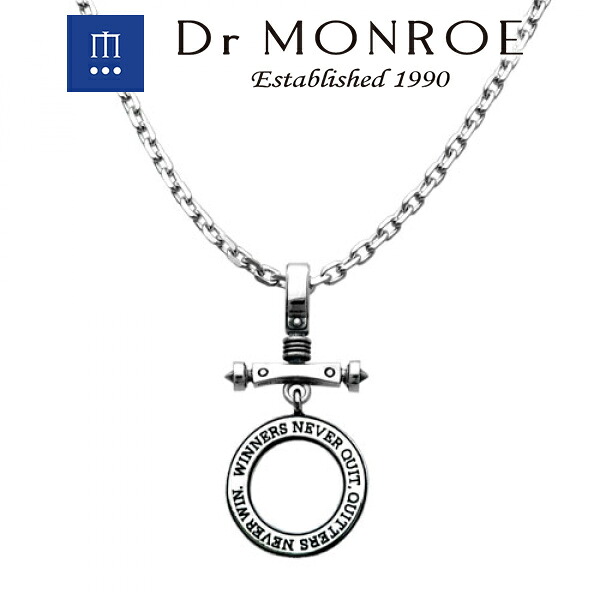 Dr MONROE ドクターモンロー メッセージサークルペンダント(チェーンなし) メカ メカニカル 機械 マシン ビス 円 サークル ラウンド 英語 英字 英文 メッセージ ブランド シルバーアクセサリー シルバー925 シルバー スターリングシルバー ペンダントヘッド