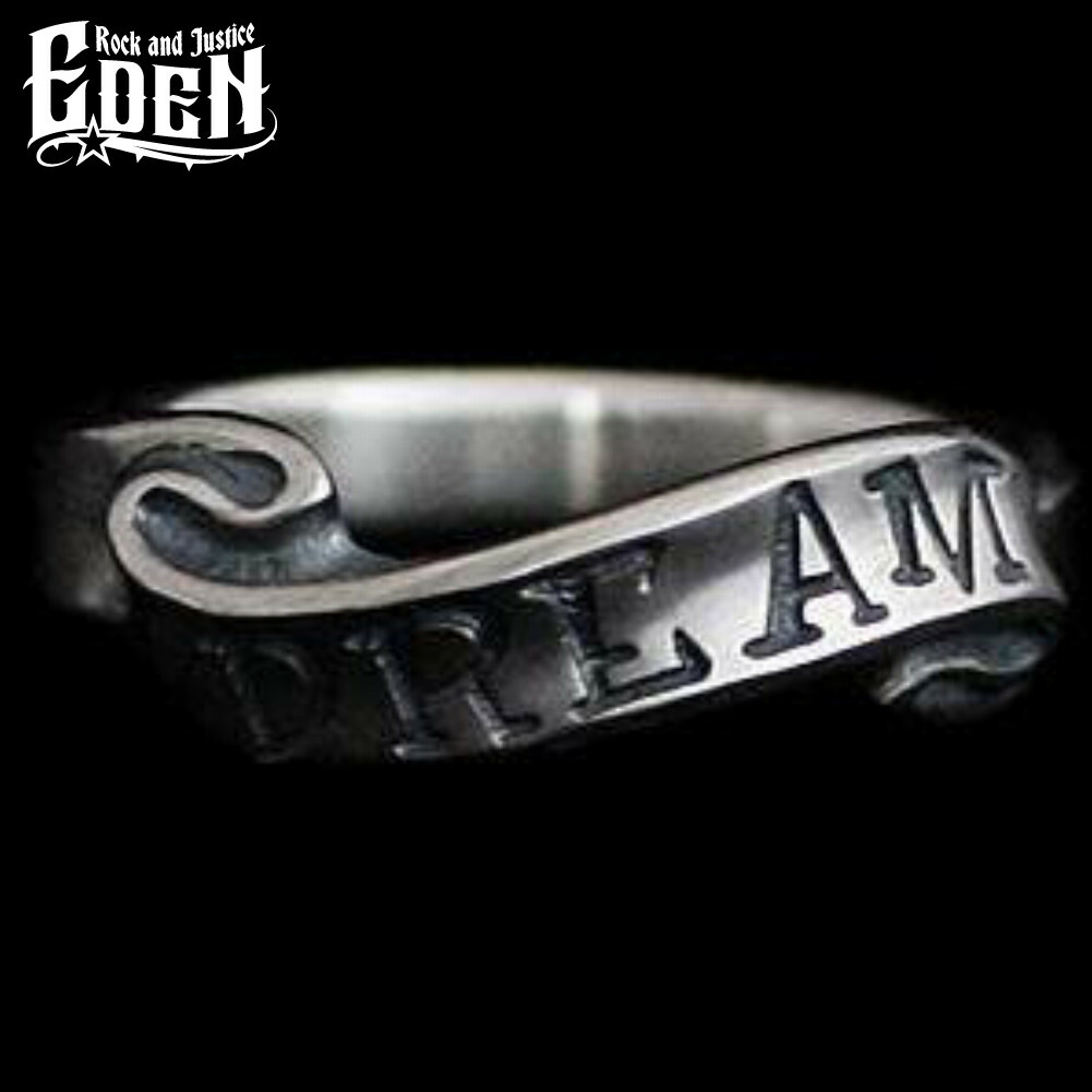 Rock and Justice EDEN エデン ソウルリボンリング ドリーム 指輪 1~30号 シルバー925 ブランド シルバーアクセサリー Soul Ribbon Ring DREAM メンズ 男性 彼氏 人気 おしゃれ|新宿 銀の蔵 シルバーアクセサリー