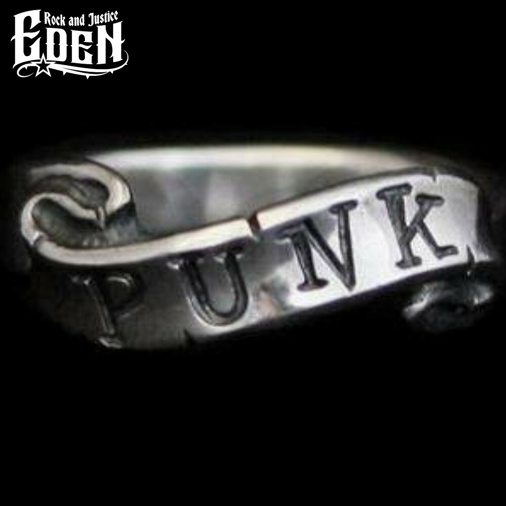 Rock and Justice EDEN エデン ソウルリボンリング パンク 指輪 1～30号 シルバー925 ブランド シルバーアクセサリー Soul Ribbon Ring PUNK メンズ 男性 彼氏 人気 おしゃれ｜新宿 銀の蔵 シルバーアクセサリー