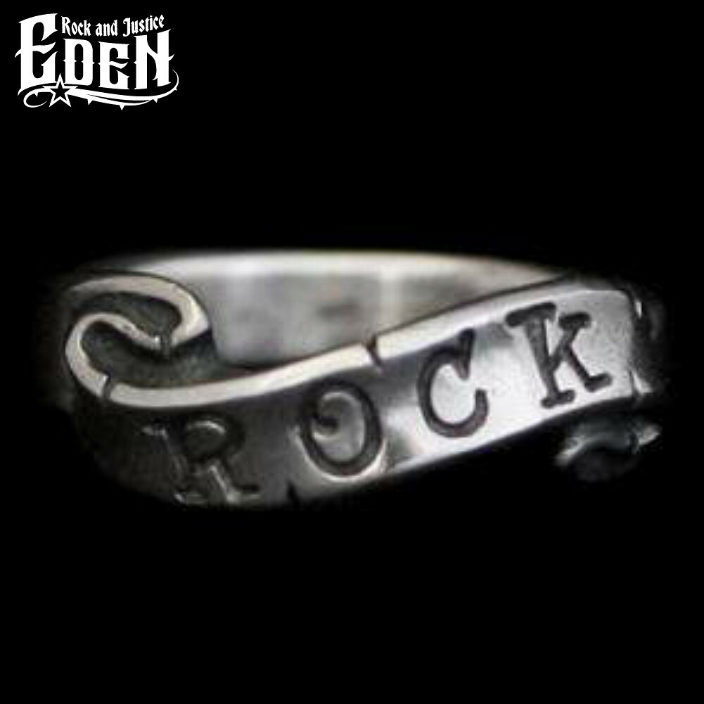 Rock and Justice EDEN エデン ソウルリボンリング ロック 指輪 1～30号 シルバー925 ブランド シルバーアクセサリー Soul Ribbon Ring ROCK メンズ 男性 彼氏 人気 おしゃれ｜新宿 銀の蔵 シルバーアクセサリー