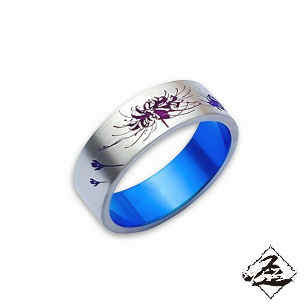 楽天市場】Hizm 桜リング6mm 純チタン製 1-30号 夜桜色(紫