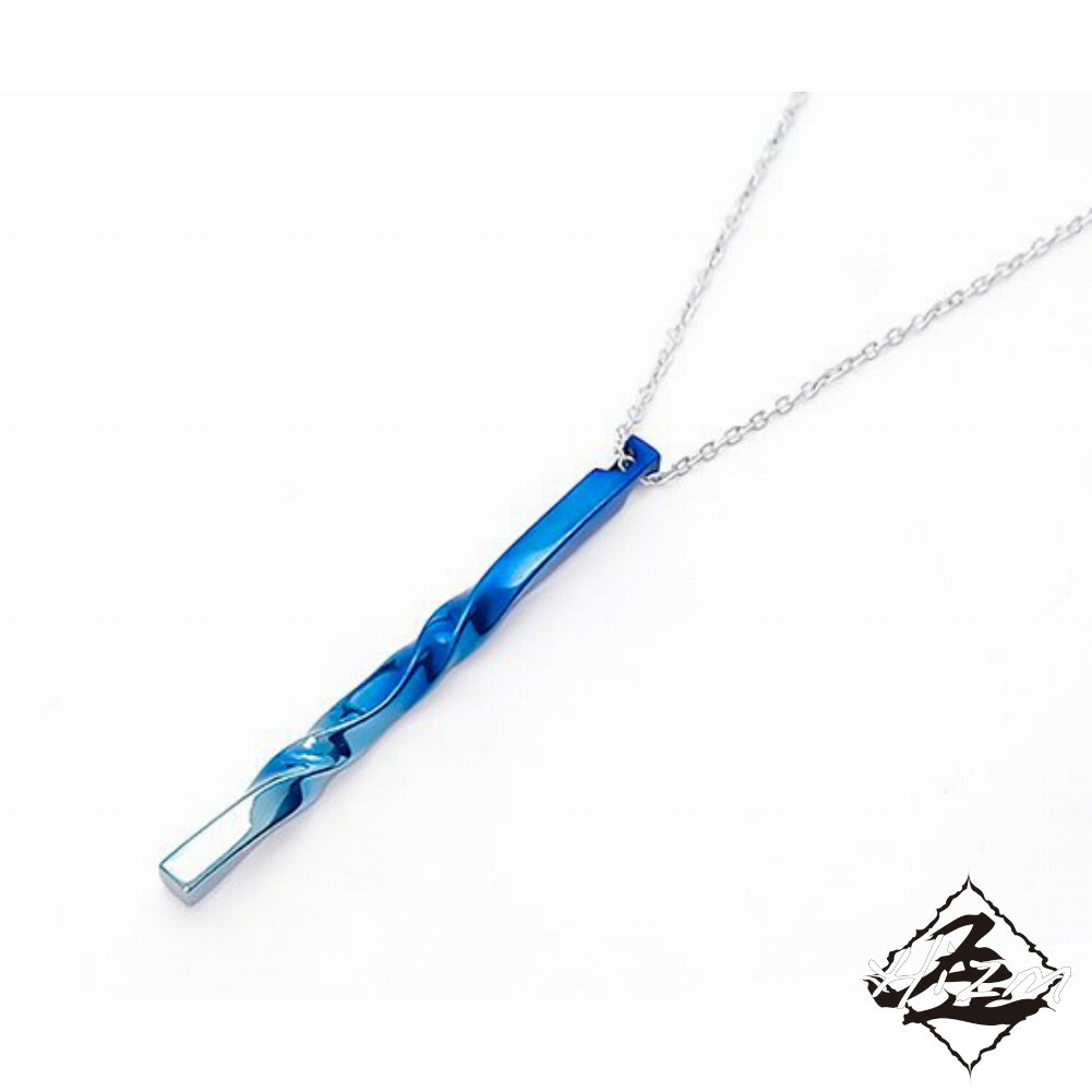 Hizm 流水に空 No.10青グラデーション 純チタン製 S～L チェーン付き 45-55cm チタンアクセサリー ペンダント ネックレス 金属アレルギー アレルギーフリー 上品 きれいめ きれい 綺麗 メンズ レディース 男性 女性 彼氏 彼女 記念日 誕生日 プレゼント おすすめ