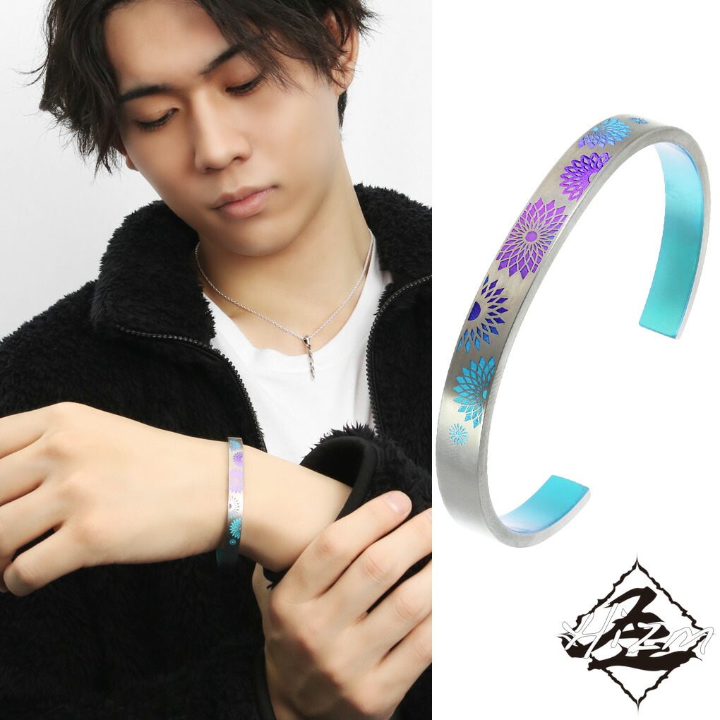 チタン　バングル Amazon | YITONG チタン ブレスレット バングル メンズ