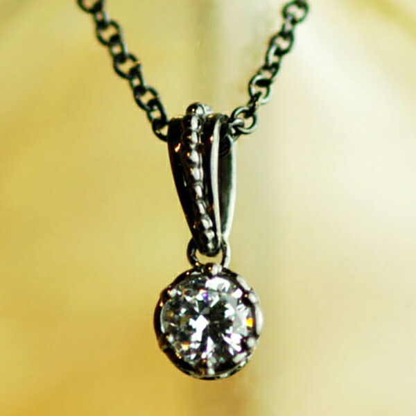 K-SMITH ジルコニア ブラックコーティング ネックレス シルバーアクセサリー シルバー925 シルバーネックレス レディースネックレス 豪華 華やか キラキラ ゴシック パンク ロック レディース 女性 彼女 記念日 誕生日 プレゼント ギフト ブランド おしゃれ