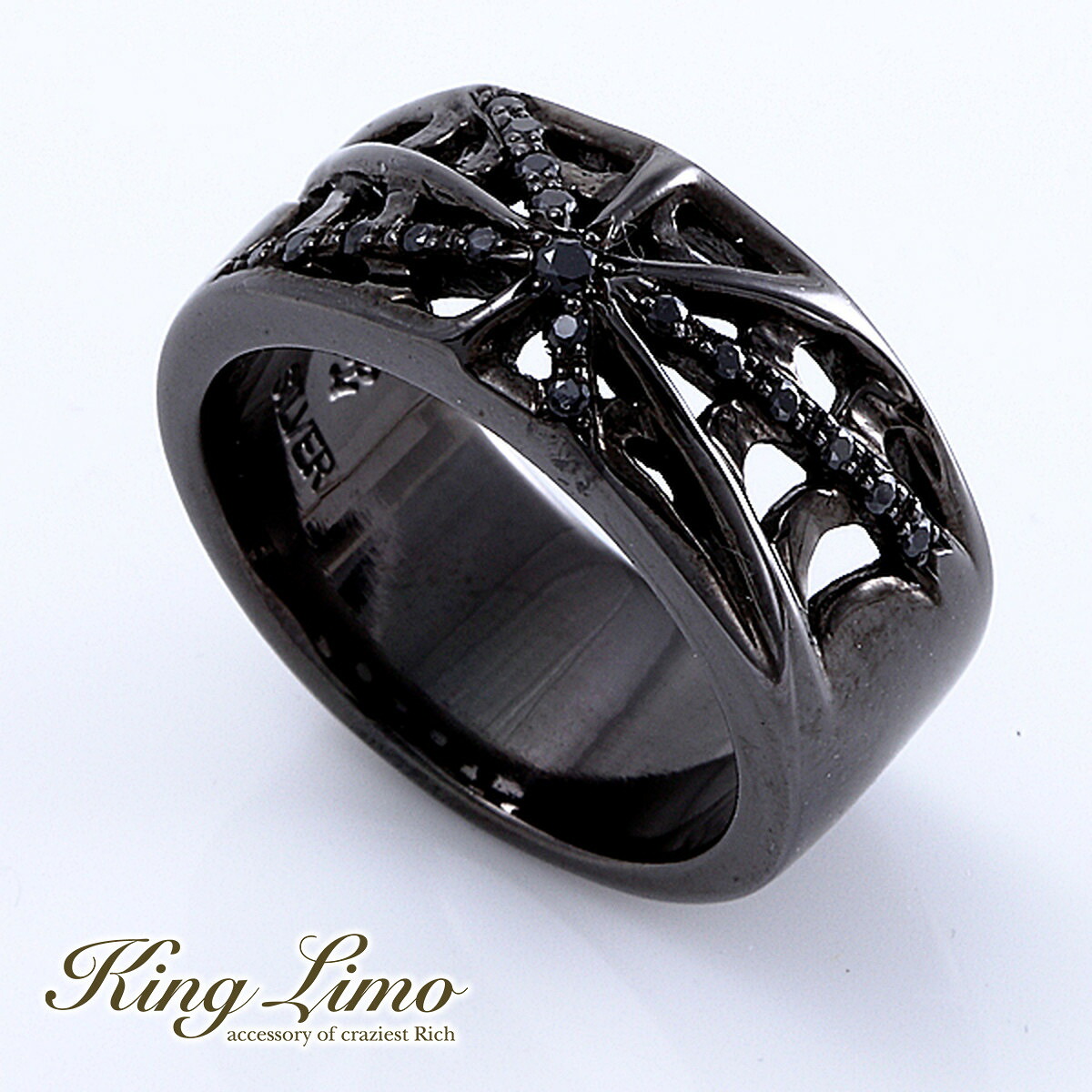 King Limo TRAP NET パヴェ トラップネット リング キングリモ シルバー925 シルバーアクセサリー 銀 シルバーリング 指輪|新宿 銀の蔵 シルバーアクセサリー