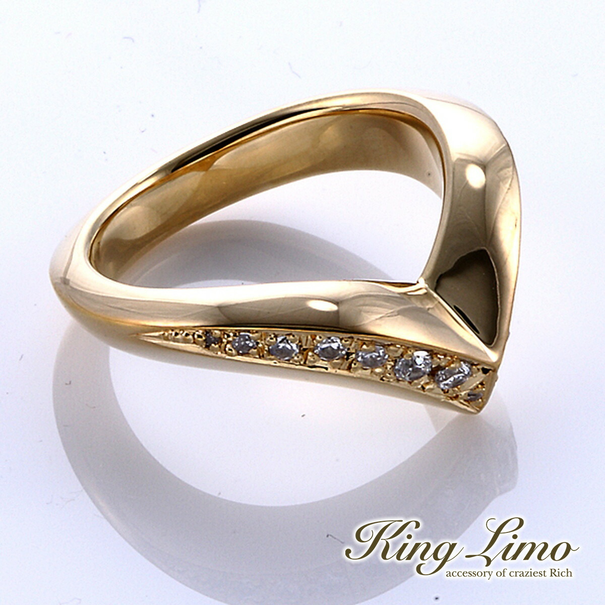 King Limo VICTORY パヴェ ビクトリー リング 勝利 K18ゴールドコーティング キングリモ シルバー925 シルバーアクセサリー 銀 シルバーリング 指輪|新宿 銀の蔵 シルバーアクセサリー