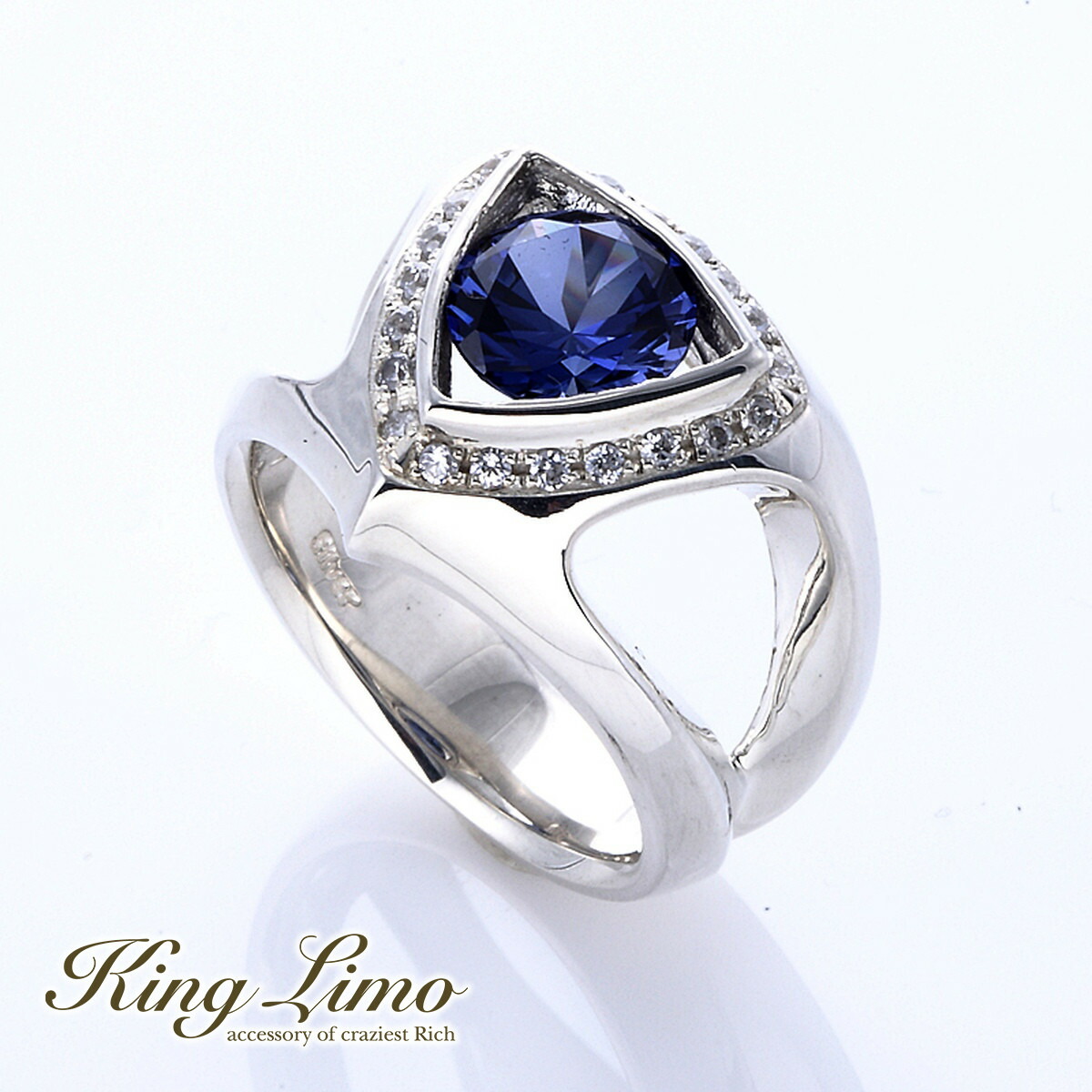 King Limo LUXOR シルバー ルクソール リング エジプト ラスベガス シンセティックサファイア キングリモ シルバー925 シルバーアクセサリー 銀 シルバーリング 指輪|新宿 銀の蔵 シルバーアクセサリー