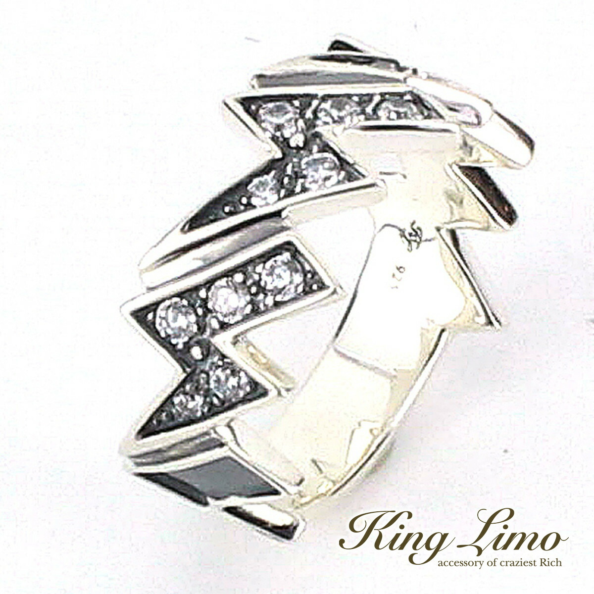 King Limo LIGHTNING STRIKE ライトニングストライク リング 稲妻 雷 サンダー キングリモ シルバー925 シルバーアクセサリー 銀 シルバーリング 指輪｜新宿 銀の蔵 シルバーアクセサリー