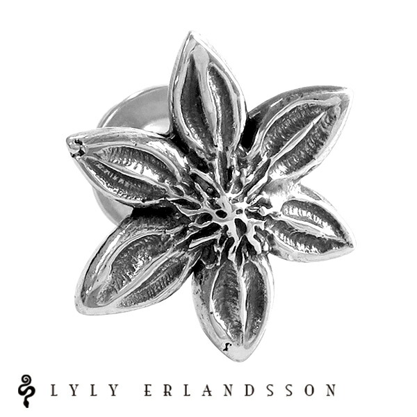 楽天市場 Lyly Erlandsson The Bloom スタッドピアス 1p 片耳用 リリーエルランドソン ブルーム シルバー ピアス Piercing Edition シルバー925 海外ブランド インポートブランド 花 百合 メンズ ジュエリー 男性用 樹脂 ブランド プレゼント 人気 おしゃれ 新宿 銀の蔵