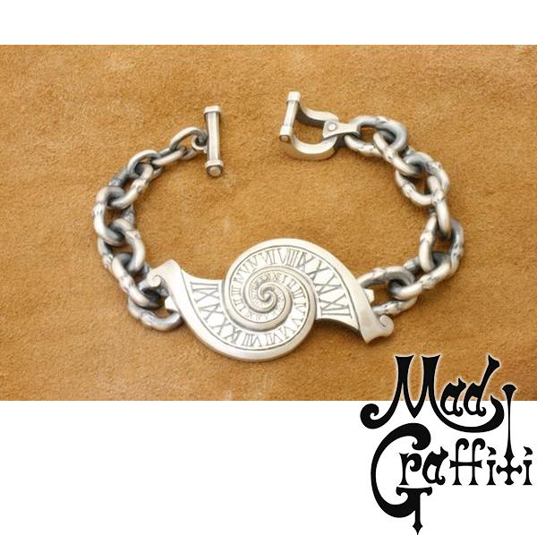 Mad Graffiti マッドグラフィティ アブソリュート ボルテックスMブレスレット ブラックシルバーアクセサリー シルバー925 チェーン シルバーブレスレット ゴシック ハード メンズ 男性 彼氏 夫 旦那 息子 記念日 誕生日 プレゼント ブランド ストリート