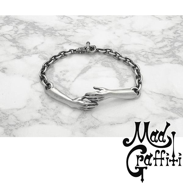 Mad Graffiti マッドグラフィティ アフェクション S ブレスレットシルバーアクセサリー シルバー925 チェーン シルバーブレスレット ゴシック ハード メンズ 男性 彼氏 夫 旦那 息子 記念日 誕生日 プレゼント ブランド ストリート|新宿 銀の蔵 シルバーアクセサリー