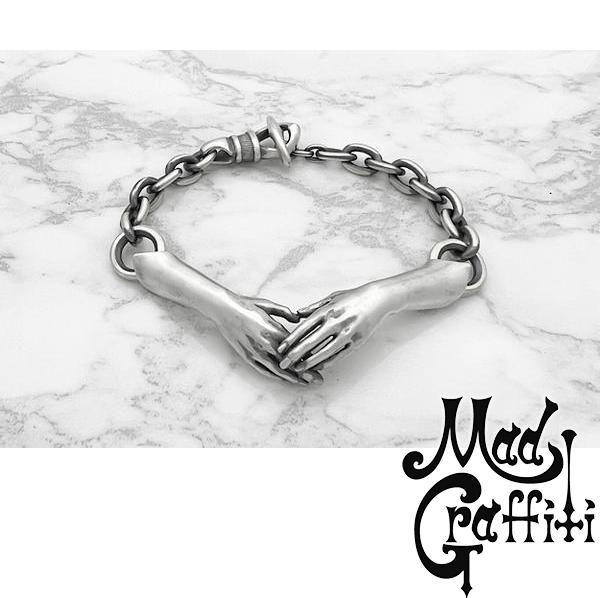 Mad Graffiti マッドグラフィティ アフェクション M ブレスレットシルバーアクセサリー シルバー925 チェーン シルバーブレスレット ゴシック ハード メンズ 男性 彼氏 夫 旦那 息子 記念日 誕生日 プレゼント ブランド ストリート｜新宿 銀の蔵 シルバーアクセサリー