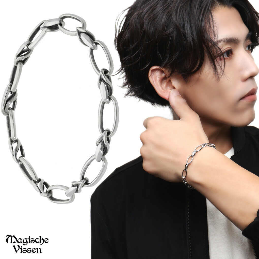 SILVER&Leather メンズブレス Hand Mede Amazon | [silver KYASYA]メンズ ブレスレット シルバー925