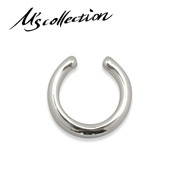 M's collection エムズコレクション ファインラウンドイヤーカフ M 1P 片耳用 イヤーカフ シンプル ラウンド イヤーカフス ノンホールピアス シルバー925 シルバー メンズ レディース 耳飾り ブランド イヤカフ かっこいい イヤークリップ ナチュラル 彼氏 彼女｜新宿 銀の蔵 シルバーアクセサリー
