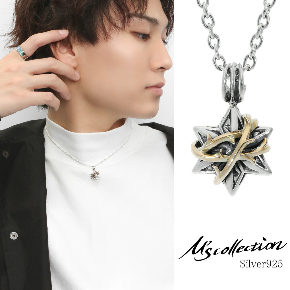   シルバースターネックレス 楽天市場】M's collection エムズコレクション FINE D. スター